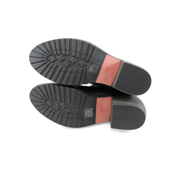 NIB$298 LUXURY REBEL LADY DEE LACE-UP BUCKLED CUFF MOTO BELTED CAFF BOOTS 6.5/7 - Picture 5 of 6